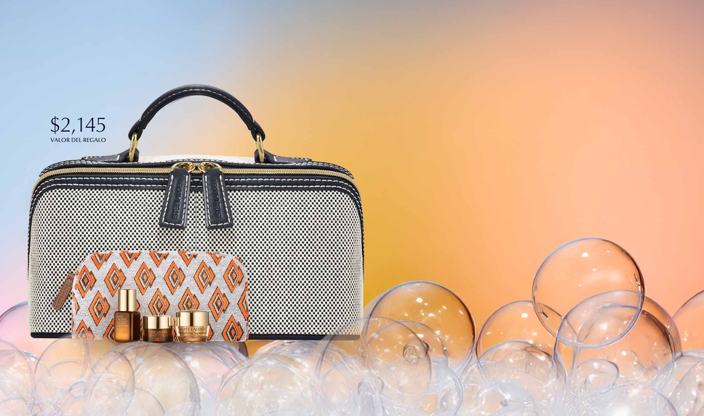 Recibe 3 Minis + Cosmetiquera en compras de $2,500. Bolsa en compras de $3,000.*