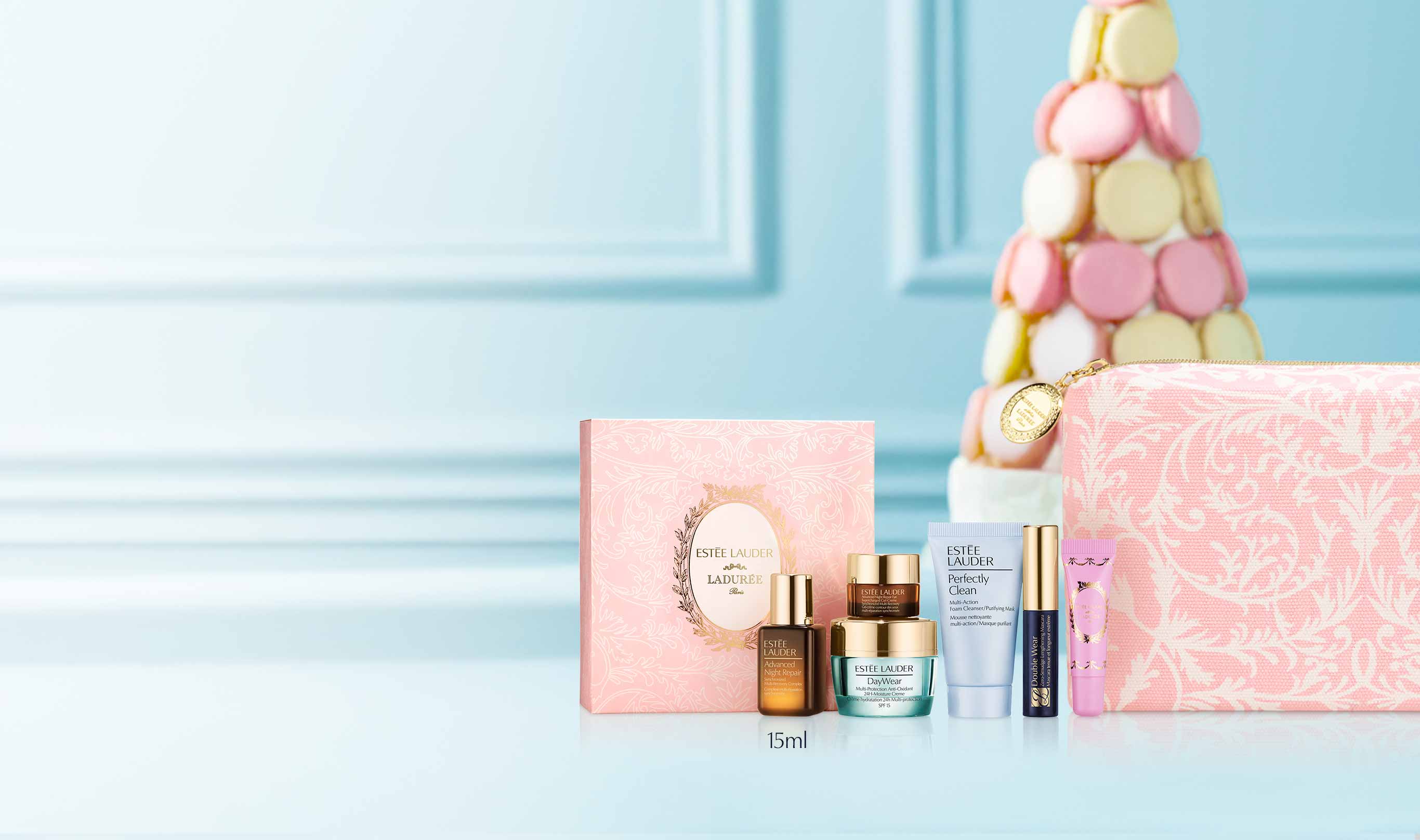 Suero Facial de 15 ml + 5 Minis + Cosmetiquera en compras de $3,000.*