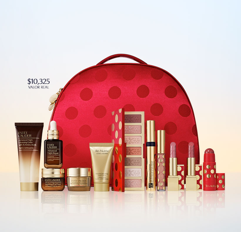 Compra $1,800 de tus #EsteeEssentials y por $2,950 más podrás adquirir este increíble set de 11 productos.